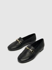 Schuh Liliane Leather Snaffle Loafers - Image 3 of 4