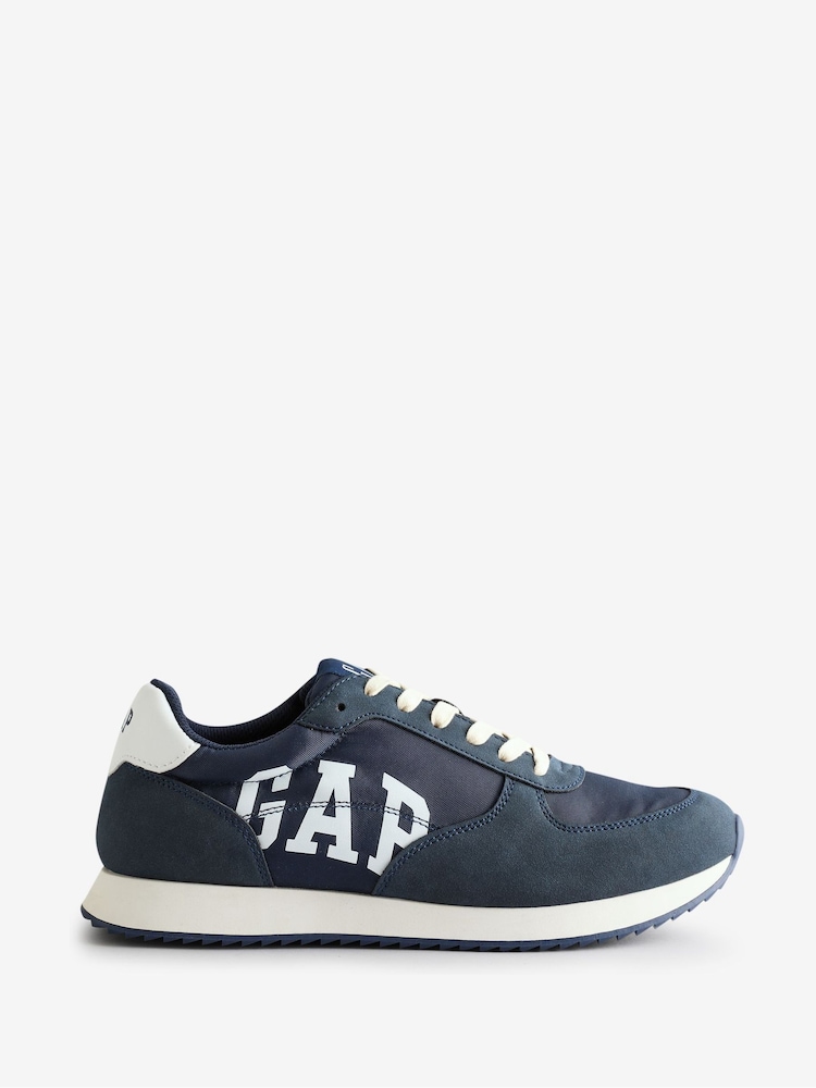 Gap Navy Blue Nashville Nylon Runner Logo Trainers - Image 1 of 5