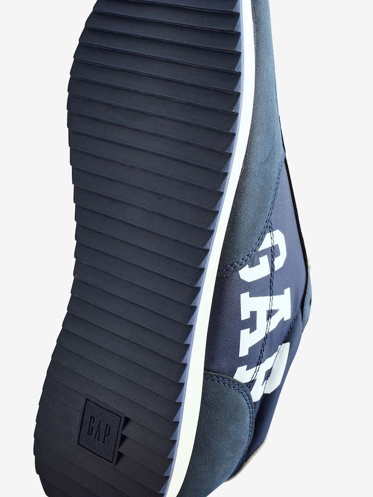 Gap Navy Blue Nashville Nylon Runner Logo Trainers - Image 4 of 5