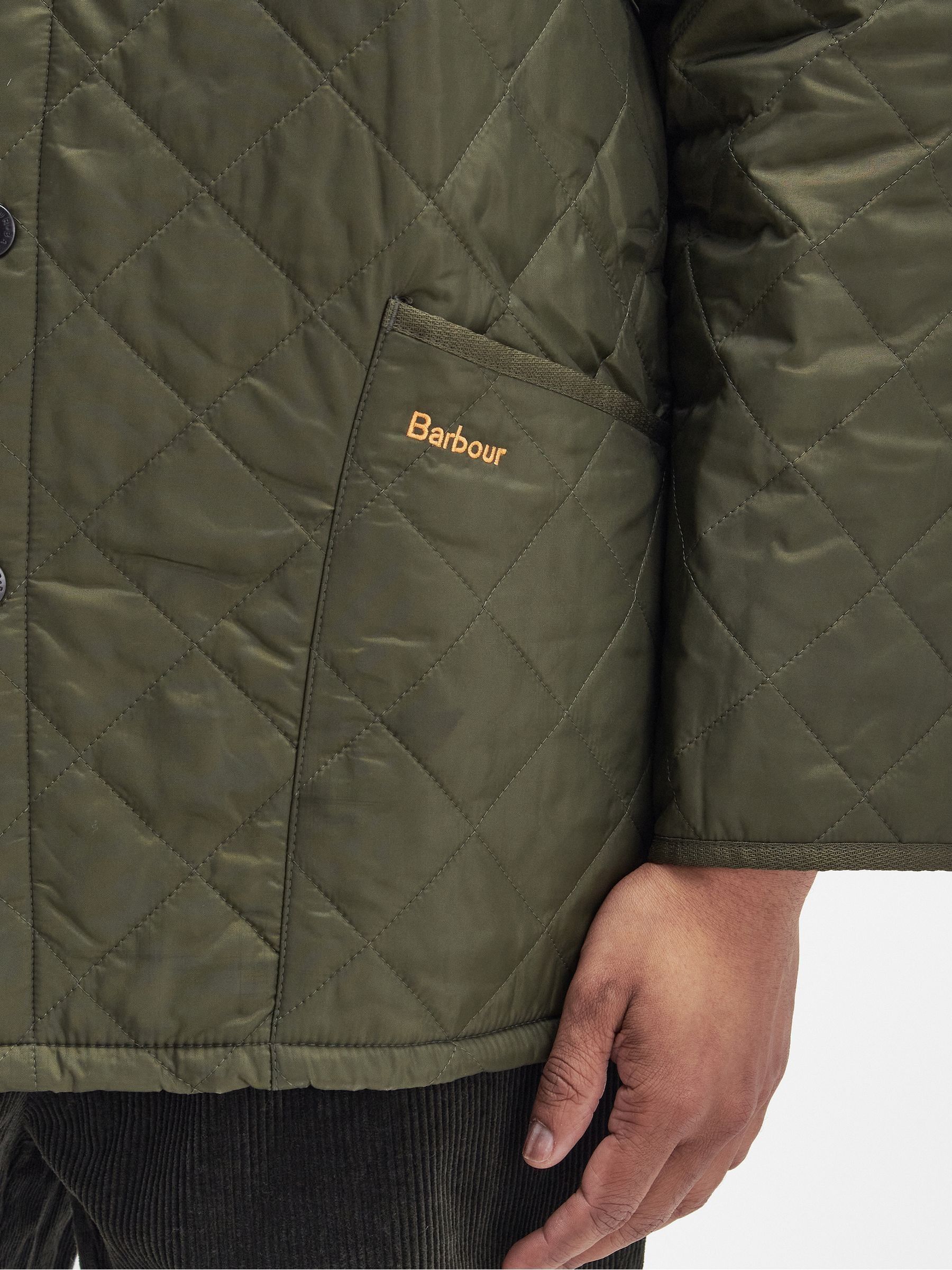Buy Barbour® Khaki Green Heritage Liddesdale Slim Fit Quilted