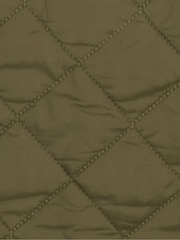 Barbour® Khaki Green Heritage Liddesdale Slim Fit Quilted Jacket - Image 10 of 10