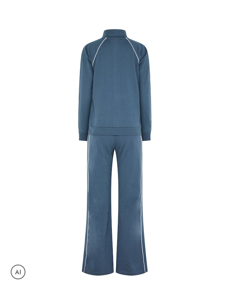 Long Tall Sally Blue Pipe Detail Sweatshirt & Wide Leg Joggers - Image 6 of 6 Long Tall Sally Blue Pipe Detail Sweatshirt & Wide Leg Joggers - Image 6 of 6