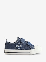 Gap Blue Houston Low Top Canvas Trainers - Image 1 of 5