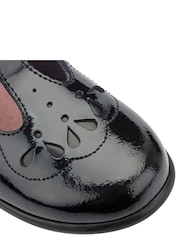 Start-Rite Poppy Black Patent Leather T Bar School Shoes - Image 8 of 8