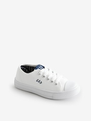 Gap White Houston Low Top Canvas Trainers - Image 2 of 5
