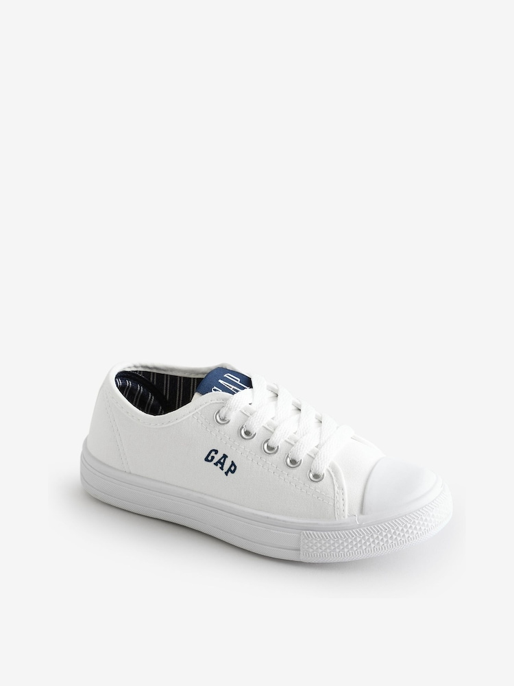 Gap White Houston Low Top Canvas Trainers - Image 2 of 5