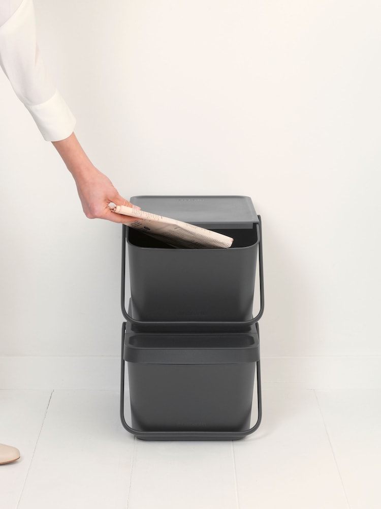 Brabantia Grey Stackable Sort & Go Bin - Image 2 of 6