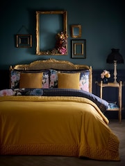 Laurence Llewelyn-Bowen Navy Bouquet List Cotton Duvet Cover & Pillowcase Set - Image 6 of 6