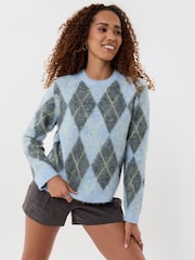 Pull Threadbare argyle à Col rond - Image 2 de 4