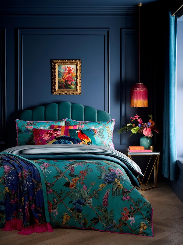 Lençol de algodão com elástico Laurence Llewelyn-Bowen Cotswold Fantasia - Imagem 3 de 3