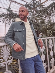 Blue Denim Trucker Jacket - Image 1 of 10