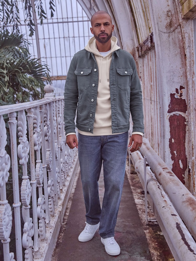 Blue Denim Trucker Jacket - Image 2 of 10