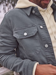 Blue Denim Trucker Jacket - Image 4 of 10