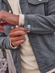 Blue Denim Trucker Jacket - Image 5 of 10