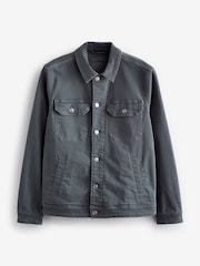 Blue Denim Trucker Jacket - Image 6 of 10
