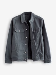 Blue Denim Trucker Jacket - Image 7 of 10