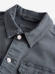 Blue Denim Trucker Jacket - Image 8 of 10