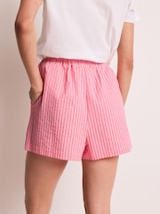 Pink Boy Textured Stripe Tie Waist Shorts - Image 4 of 6