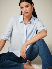 Blue/White Stripe Long Sleeve Shirt - Image 1 of 6