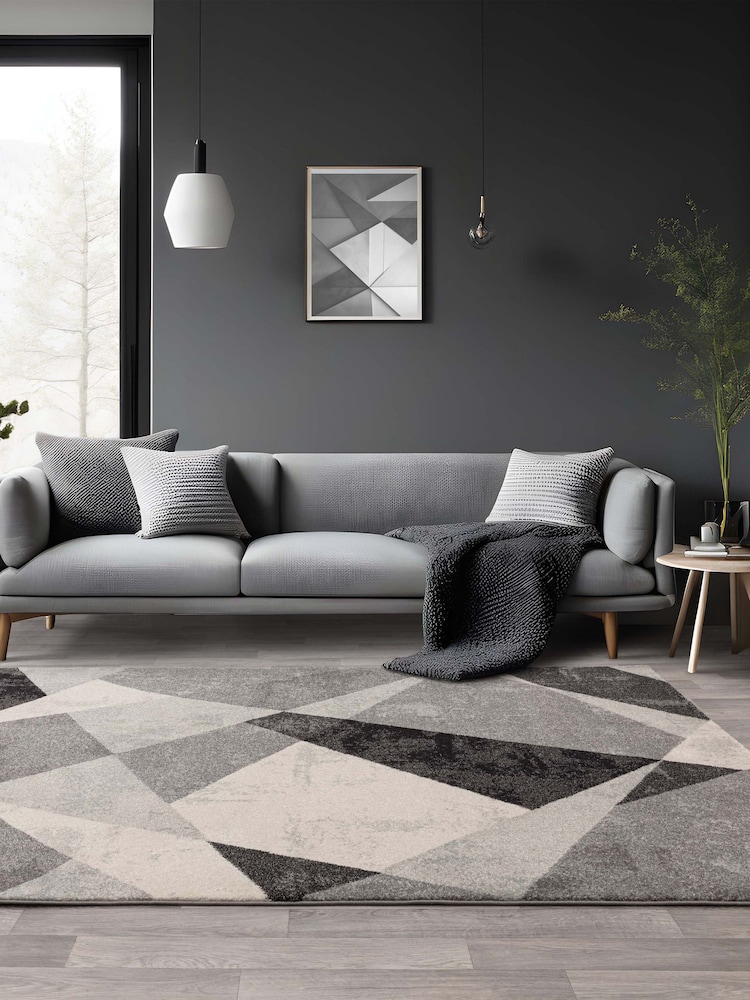 Asiatic Rugs Grey Nova Patio Rug - Image 1 of 5