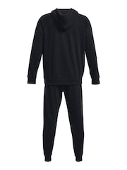 Under Armour Black/White Rival Fleece White Tracksuit - Image 6 of 6