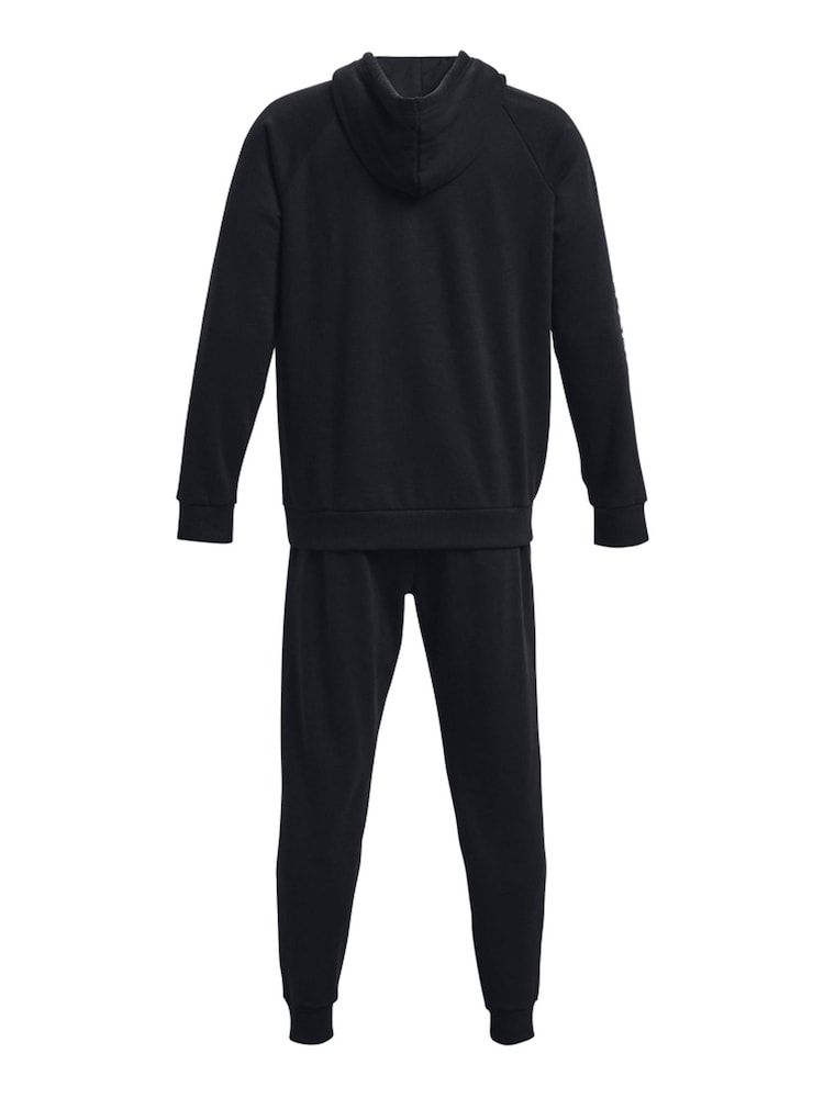 Under Armour Black/White Rival Fleece White Tracksuit - Image 6 of 6