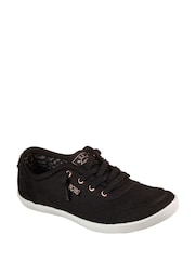Skechers Black/White Womens Bobs B Cute Trainers - Image 1 of 5