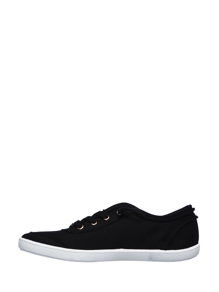 Skechers Black/White Womens Bobs B Cute Trainers - Image 3 of 5