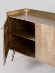 Swoon Light Brown Fresco Mango Wood 2 Door Sideboard - Image 6 of 6