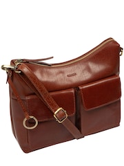 Conkca Brown 'Snowdrop' Leather Shoulder Bag - Image 5 of 5