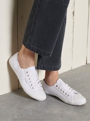 Superdry White Low Pro Trainers - Image 1 of 8