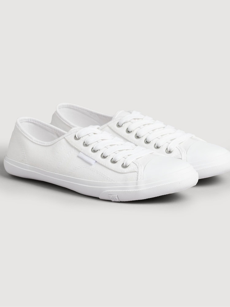 Superdry White Low Pro Trainers - Image 4 of 8