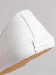 Superdry White Low Pro Trainers - Image 6 of 8