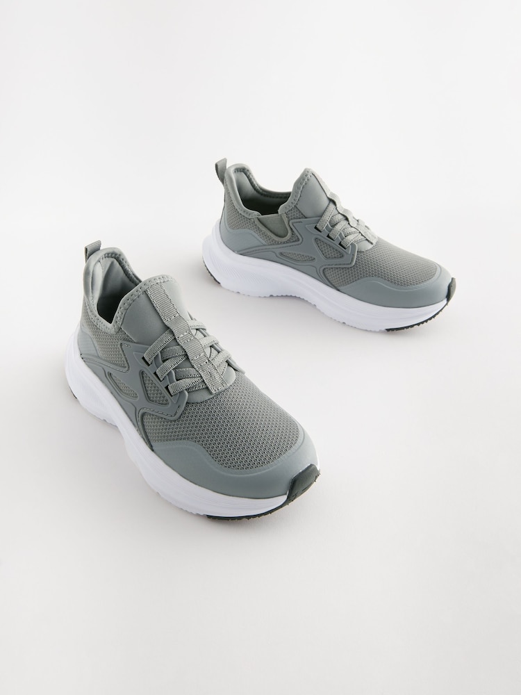 Grau - Elastischer Sportschuh mit Schnürung - Bild 1 von 5 Grau - Elastischer Sportschuh mit Schnürung - Bild 1 von 5