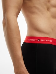 Tommy Hilfiger Black Signature Repeat Logo Waistband Boxer Trunks 7-Pack - Image 4 of 6