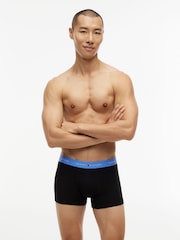 Tommy Hilfiger Black Signature Repeat Logo Waistband Boxer Trunks 7-Pack - Image 6 of 6