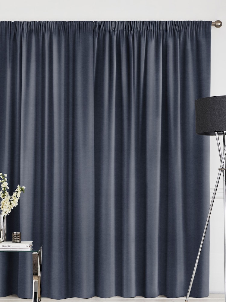 Indigo Blue Soho Made To Measure Curtains - Image 2 of 8