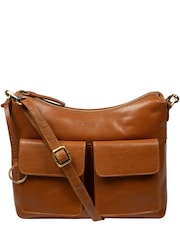 Conkca Tan Brown 'Snowdrop' Leather Shoulder Bag - Image 3 of 6