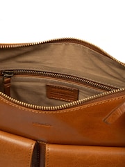 Conkca Tan Brown 'Snowdrop' Leather Shoulder Bag - Image 6 of 6