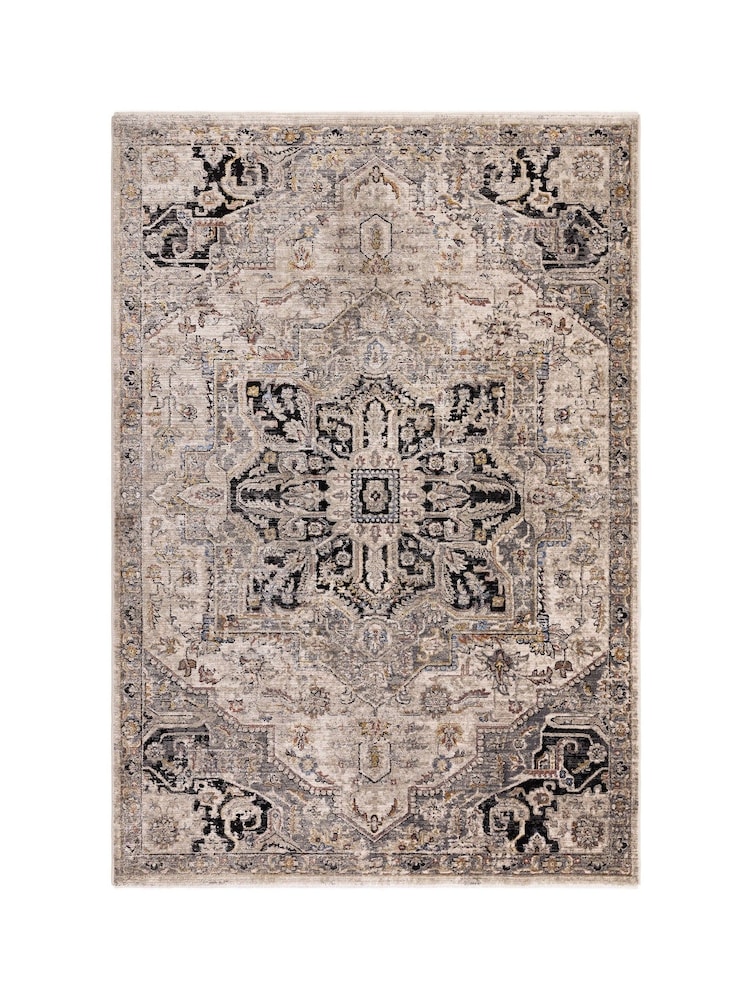 Asiatic Rugs Grey Sovereign Vintage Floral Rug - Image 2 of 4