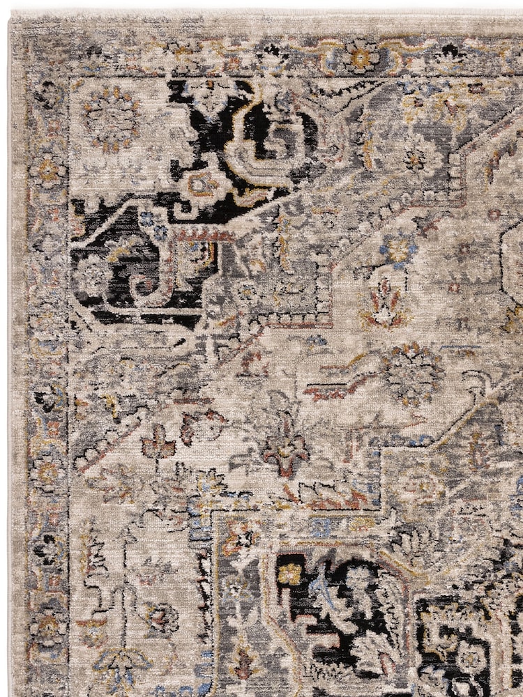 Asiatic Rugs Grey Sovereign Vintage Floral Rug - Image 4 of 4