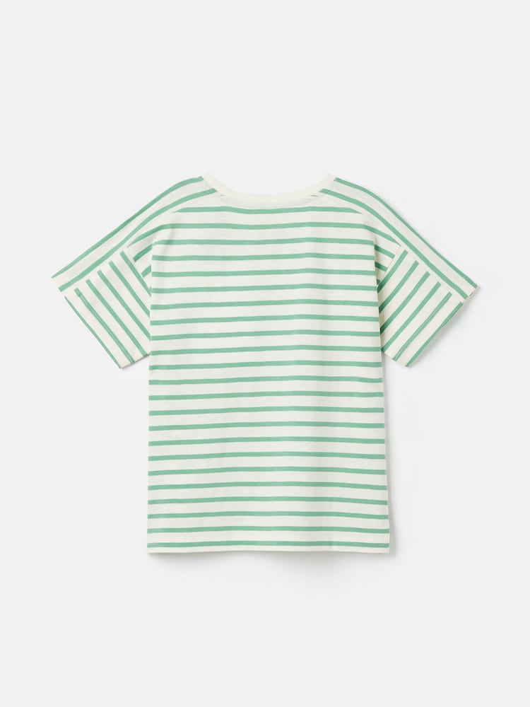 Joules Girls' Betty Green Embroidered Short Sleeve T-Shirt - Image 2 of 4 Joules Girls' Betty Green Embroidered Short Sleeve T-Shirt - Image 2 of 4