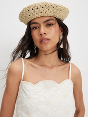River Island White Embroidered Denim Mini Dress - Image 4 of 4