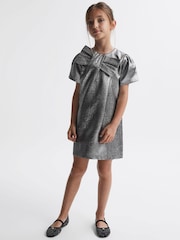 Vestido con lazo metalizado Franny de Reiss - Imagen 1 de 6