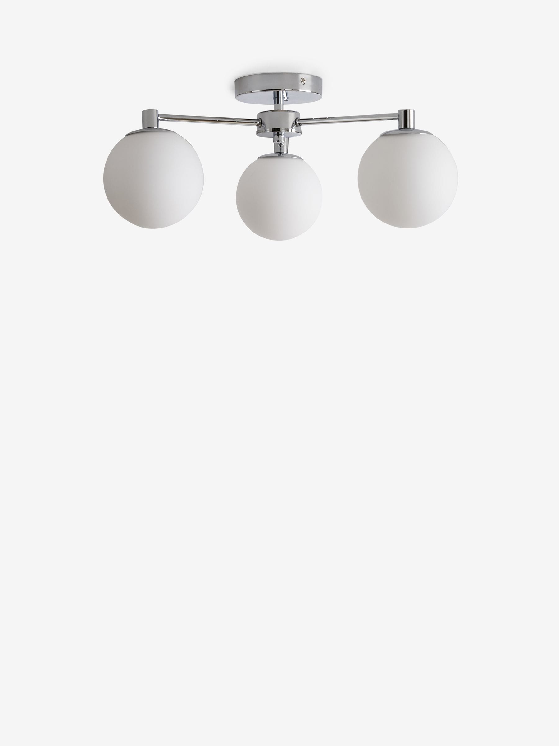 Buy Chrome Pasadena 3 Light Flush Ceiling Light from the Next UK online shop