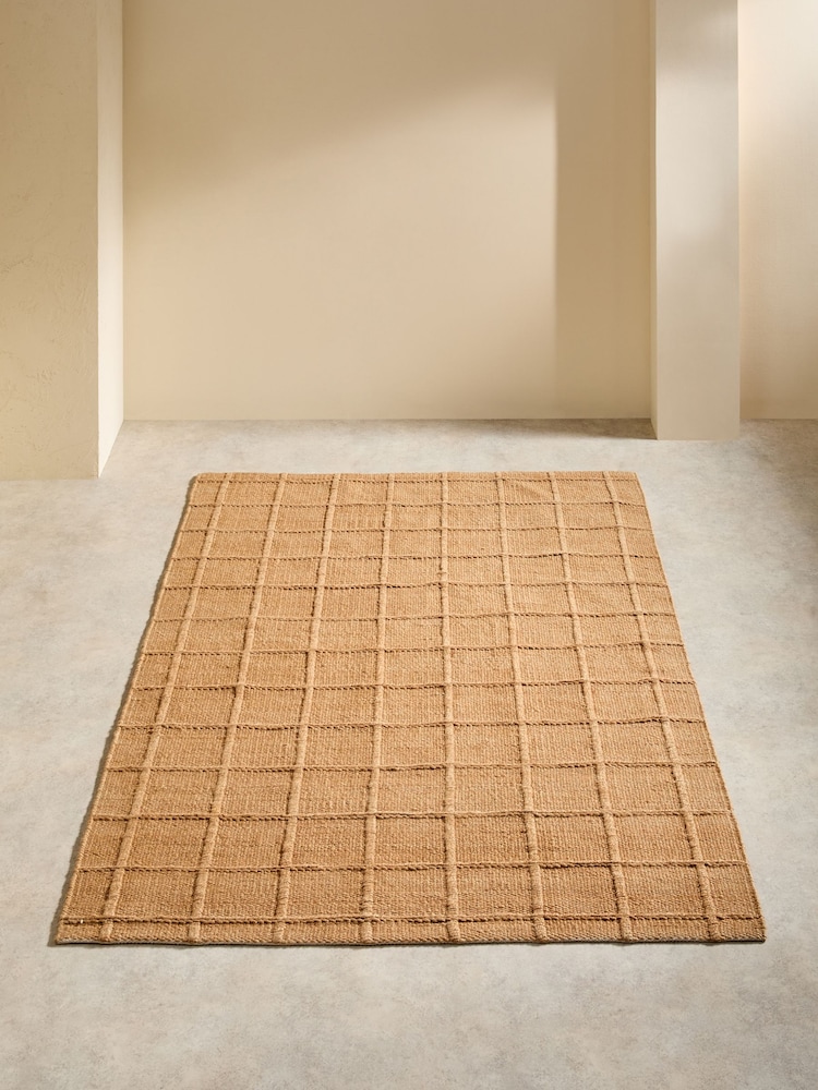 MADE.COM Natural Lennon Woven Jute Rug - Image 2 of 4