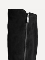 Linzi Black Rotate Wide Fit Stretch High Leg Boots With Low Block Heels - Image 5 of 5