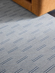 MADE.COM Blue Cowley Woven Wool Rug - Image 3 of 5