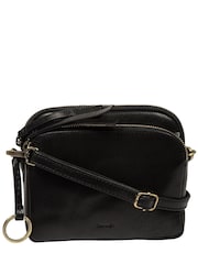Conkca Black 'Jay' Leather Cross-Body Bag - Image 3 of 6