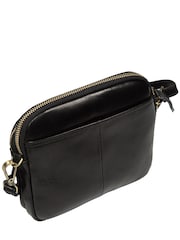 Conkca Black 'Jay' Leather Cross-Body Bag - Image 4 of 6
